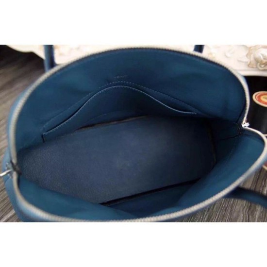 Replica Borse Hermes Bolide Tote  In Cuoio Blu