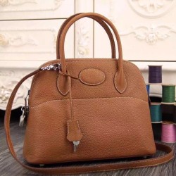 Replica Borse Hermes Bolide Tote In Pelle Marrone