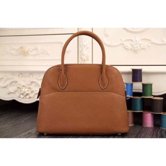 Replica Borse Hermes Bolide Tote In Pelle Marrone