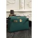 Replica Borse Hermes Kelly Mini Pochette in pelle Malachite Epsom