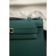 Replica Borse Hermes Kelly Mini Pochette in pelle Malachite Epsom
