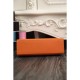 Replica Borse Hermes Kelly Pochette in pelle arancione Epsom