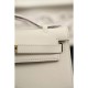 Replica Borse Hermes Kelly Pochette in pelle bianca Epsom