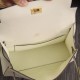 Replica Borse Hermes Kelly Pochette in pelle bianca Epsom