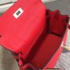 Replica Borsa Hermes Kelly 25CM Rosso Clemence Pelle