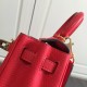 Replica Borsa Hermes Kelly 25CM Rosso Clemence Pelle