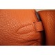 Replica Borsa Kelly Hermes 28cm 32cm arancione Pelle Clemence