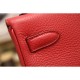 Replica Borsa Kelly Hermes 28cm 32cm Rosso Pelle Clemence