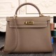 Replica Borsa Kelly Hermes Etain Pelle Clemence