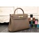 Replica Borsa Kelly Hermes Etain Pelle Clemence