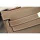 Replica Borsa Kelly Hermes Etain Pelle Clemence