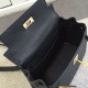 Replica Borse Hermes Kelly 25CM Nero Clemence Pelle