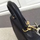 Replica Borse Hermes Kelly 25CM Nero Clemence Pelle