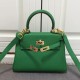 Replica Hermes Kelly 20 CM Bamboo Borsa Clemence Pelle