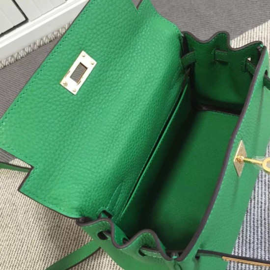 Replica Hermes Kelly 20 CM Bamboo Borsa Clemence Pelle