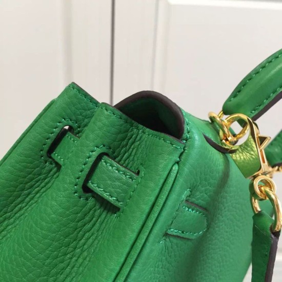 Replica Hermes Kelly 20 CM Bamboo Borsa Clemence Pelle