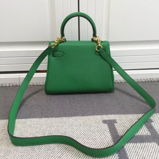 Replica Hermes Kelly 20 CM Bamboo Borsa Clemence Pelle