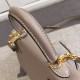 Replica Hermes Kelly 25CM Borsa Grigio Clemence Pelle