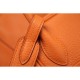Replica Hermes Lindy 26cm 30cm 34cm Borsa in Cuoio Arancione