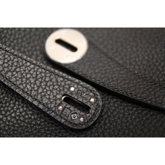 Replica Hermes Lindy 26cm 30cm 34cm Borsa in pelle nera