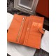 Replica Hermes Bearn Portafoglio in pelle arancione