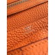 Replica Hermes Bearn Portafoglio in pelle arancione