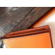 Replica Hermes Bearn Portafoglio in pelle arancione Epsom