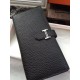 Replica Hermes Bearn Portafoglio in pelle nera