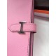 Replica Hermes Bearn Portafoglio in pelle rosa Epsom