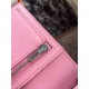 Replica Hermes Bearn Portafoglio in pelle rosa Epsom