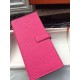 Replica Hermes Bearn Portafoglio in pelle Rosy