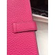 Replica Hermes Bearn Portafoglio in pelle Rosy