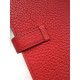 Replica Hermes Bearn Portafoglio in pelle Vermillion