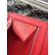 Replica Hermes Bearn Portafoglio in pelle Vermillion
