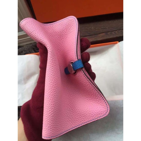 Replica Hermes Bicolor Dogon Portafoglio in pelle rosa Replica Hermes Bicolor Dogon Portafoglio in pelle rosa