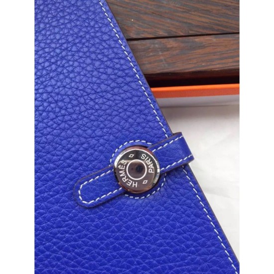 Replica Hermes Dogon Portafoglio blu elettrico Cuoio Replica Hermes Dogon Portafoglio blu elettrico Cuoio