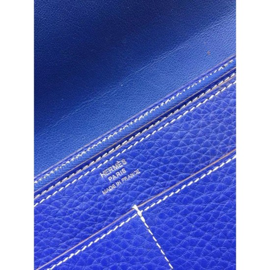Replica Hermes Dogon Portafoglio blu elettrico Cuoio Replica Hermes Dogon Portafoglio blu elettrico Cuoio