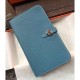 Replica Hermes Dogon Portafoglio In Blue Jean pelle