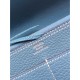 Replica Hermes Dogon Portafoglio In Blue Jean pelle