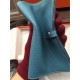 Replica Hermes Dogon Portafoglio In Blue Jean pelle