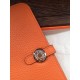 Replica Hermes Dogon Portafoglio in pelle arancione