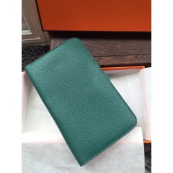 Replica Hermes Dogon Portafoglio in pelle Malachite