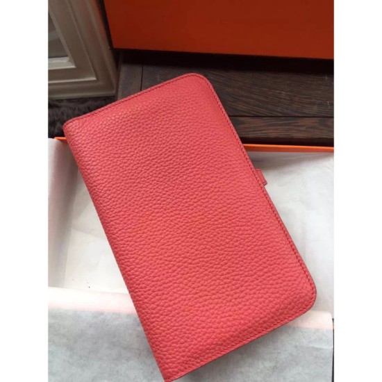 Replica Hermes Dogon Portafoglio in pelle rosa Jaipur