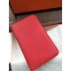 Replica Hermes Dogon Portafoglio in pelle Vermillion
