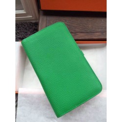 Replica Hermes Dogon Portafoglio in pelle Vert