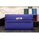 Replica Hermes Kelly Longue Portafoglio in pelle blu elettrico Clemence Replica Hermes Kelly Longue Portafoglio in pelle blu elettrico Clemence