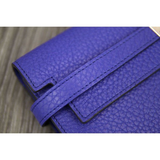 Replica Hermes Kelly Longue Portafoglio in pelle blu elettrico Clemence Replica Hermes Kelly Longue Portafoglio in pelle blu elettrico Clemence
