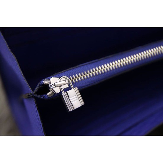 Replica Hermes Kelly Longue Portafoglio in pelle blu elettrico Clemence Replica Hermes Kelly Longue Portafoglio in pelle blu elettrico Clemence