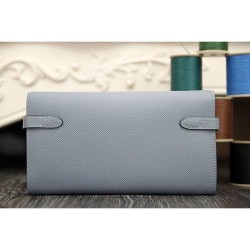 Replica Hermes Kelly Longue Portafoglio in pelle blu Lin Epsom Replica Hermes Kelly Longue Portafoglio in pelle blu Lin Epsom