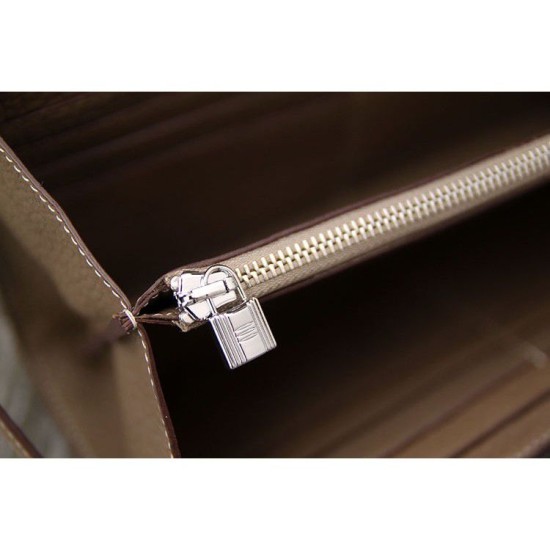 Replica Hermes Kelly Longue Portafoglio in pelle étoupe Clemence Replica Hermes Kelly Longue Portafoglio in pelle étoupe Clemence